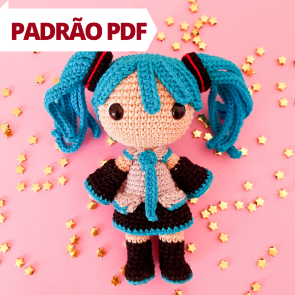 amigurumi hatsune miku receita em pdf