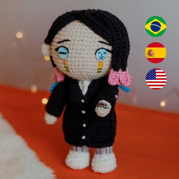 Enmu (Lua inferior um) - Demon Slayer Amigurumi