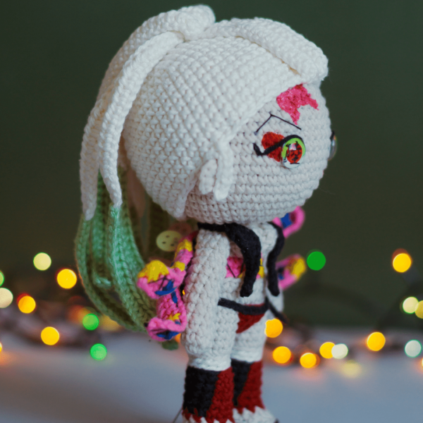 Daki (Lua superior seis) - Demon Slayer Amigurumi