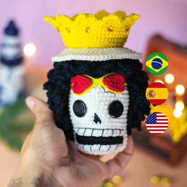 RECEITA DE AMIGURUMI BROOK (ONE PIECE) - PDF