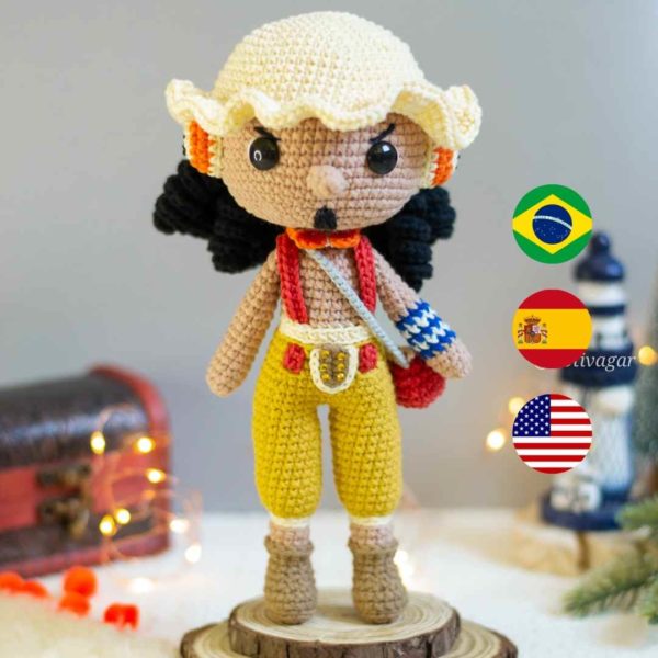 RECEITA DE AMIGURUMI USOPP (ONE PIECE) - PDF