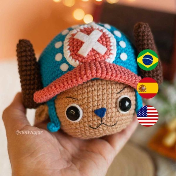 Receita (Padrão) Tony Tony Chopper, do anime One Piece.